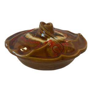 Mid 20th Century Maurice of California Usa Pottery Casserole Dish