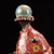Vintage Chinese Cloisonne Enamel Koi Fish Statue, Champleve Carp Sculpture With Lotus Wave Base For Sale - Image 9 of 9