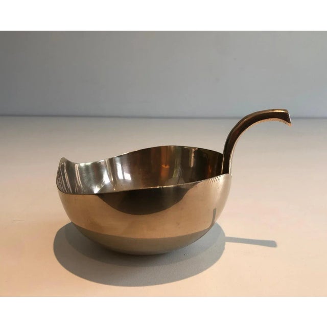 Metal Circa 1970 French Brass Leaf Vide-Poche For Sale - Image 7 of 13