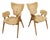 Chairs and Lounge Armchairs attributed to Roger Landault for ABC, 1950s, Set of 6 For Sale