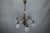 Art Deco French Bronze and Frosted White Glass Six-Light Chandelier, 1930s For Sale - Image 17 of 18