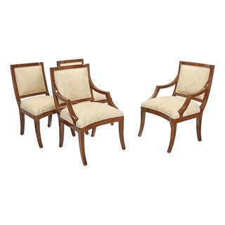 Set of 4 Sally Sorkin Lewis for J. Robert Scott Mahogany Dining Chairs For Sale