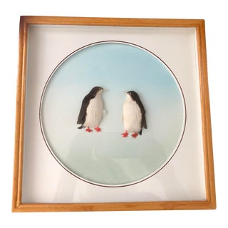 1980s Penguin Lovers Wall Art For Sale