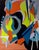 Nobody Dreams of Orange Sherbet by Amy Hutcheson | Oil on canvas Abstract composition with bold colors. For Sale