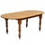 Vintage French Country Oval Distressed Pine Wood 78" Turn Carved Baluster Leg Farmhouse Dining Table. Circa Mid 20th...