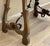 19th Century Spanish Side Table With Hand Carved Lyre Leg and Iron Stretcher For Sale - Image 9 of 11