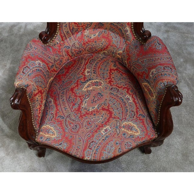 Small Napoleon III Chair in Mahogany For Sale - Image 9 of 17