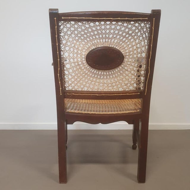 Monastery Medaillon Webbing Armchairs, 1930s, Set of 2 For Sale - Image 4 of 18