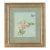 Antique 19th Century American Floral Botanical Watercolor Study of a Rose and Butterfly Signed Copely in Gilt Frame For Sale