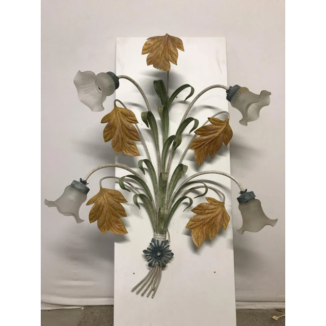 Large Florentine Wrought Iron Wall Light For Sale - Image 9 of 9