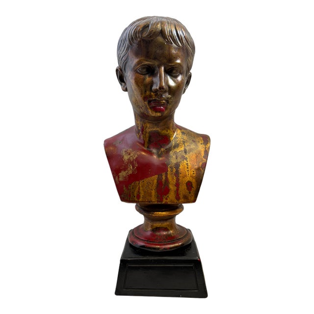 Antique Bust of Augustus For Sale