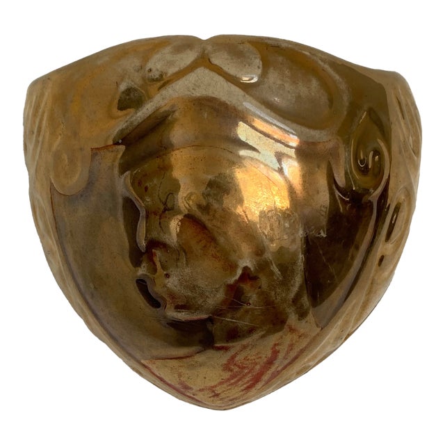 Early 20th Century Art Nouveau Ceramic Wall Pocket For Sale