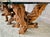 Vintage Sculptural Natural Burlwood Root Dining Table With Rectangular Glass Top For Sale - Image 15 of 18