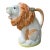 Vintage Hand Painted Ceramic Lion Pitcher Andrea West for Pretense For Sale