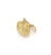 Figurative Vintage 18k Yellow Gold Orange Enamel Conch Shell Charm Pendant For Sale - Image 3 of 6