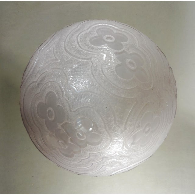 French Art Deco Flush Mount by Noverdy 1930 France For Sale - Image 6 of 12