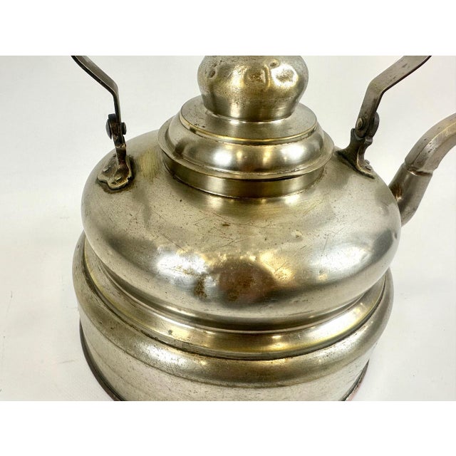 Art Deco Nickled Brass Kettle, 1930s For Sale - Image 4 of 18