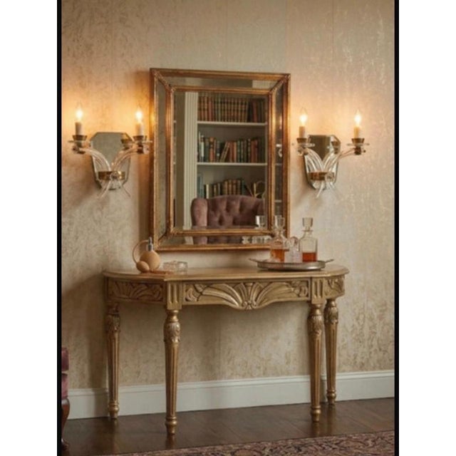 1940s French Art Deco Crystal and Mirror Wall Sconces from Maison Baguès, 1945s, Set of 2 For Sale - Image 5 of 8
