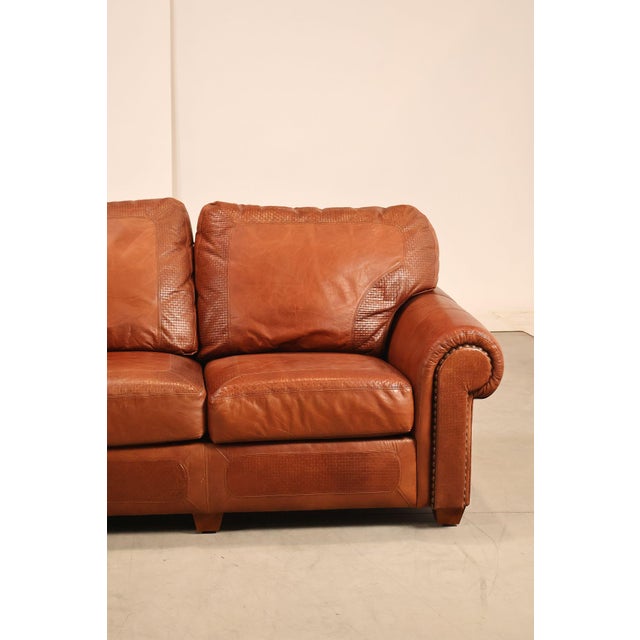 Stickley 'Santa Fe' Leather Sofa For Sale - Image 9 of 18
