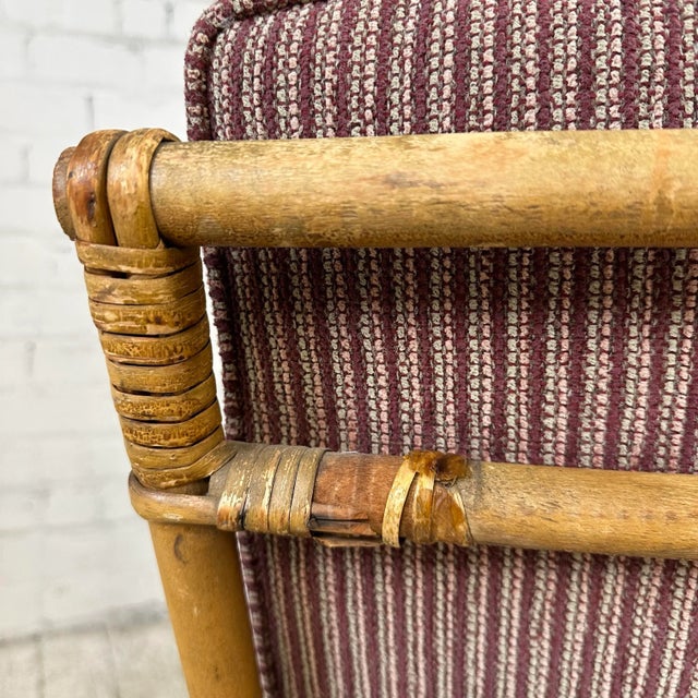 Mid Century Modern Heywood Wakefield Bamboo Lounge Chair For Sale - Image 10 of 12