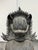Metal Vintage Singha Guardian Lion Sculptures, Set of Two For Sale - Image 7 of 12