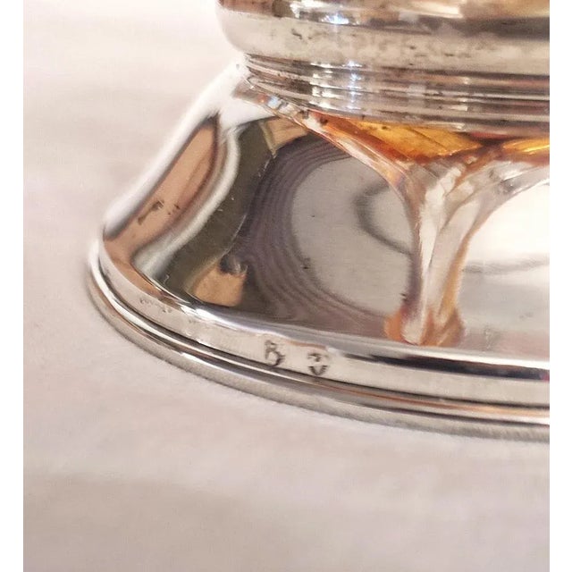 Glass Vase with Silver Base, Italy, 1960s For Sale - Image 6 of 10