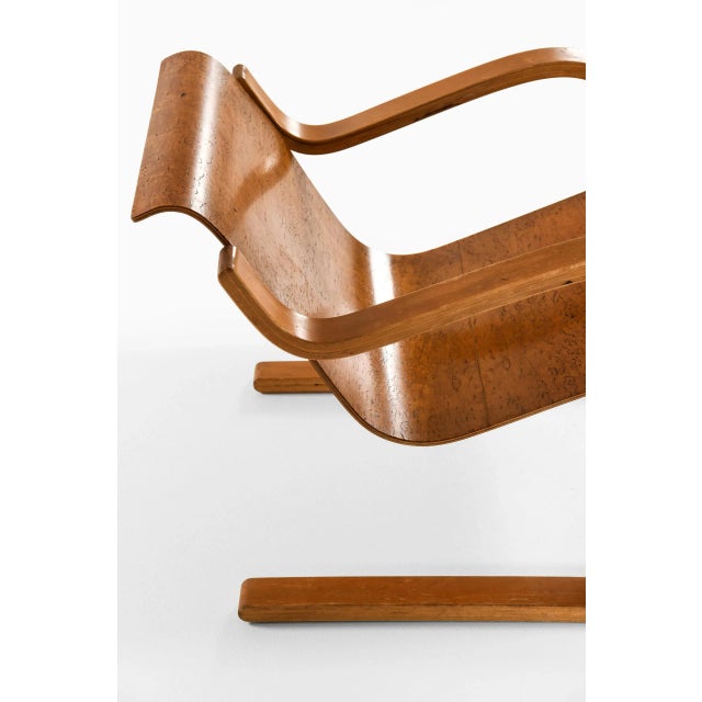 Rare Easy Chair Model NR 31 Designed by Alvar Aalto. Produced by O.Y Furniture and Construction Factory in Finland. This...