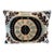 Blue Ikat Silk Velvet Pillow Cover For Sale