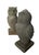 A charming pair of vintage owl statues. Crafted from heavy cast stone (concrete), these owls feature a wonderfully...