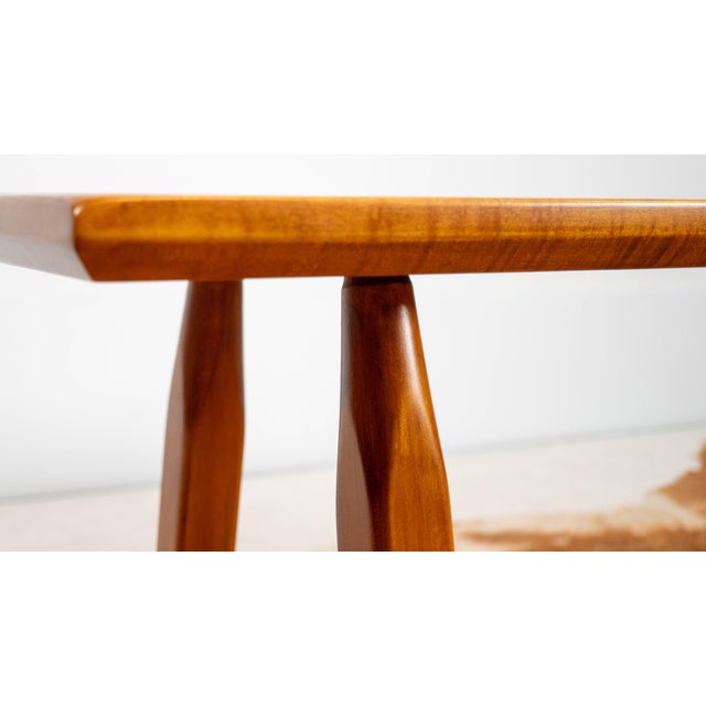 Restored 1950s American Studio Craft / Mid-Century Maple Bench For Sale - Image 14 of 17
