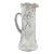 Vintage Brilliant Cut Glass Signed Yasemin Large Clear Cut Water Pitcher For Sale