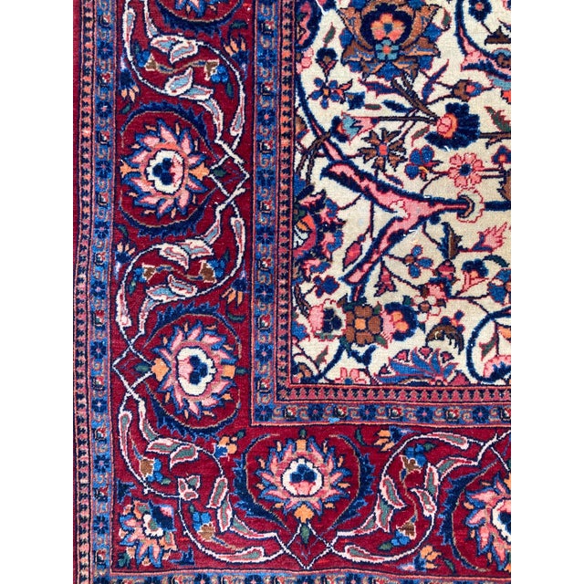 Vintage Kashan Rug, 1920s For Sale - Image 6 of 18