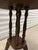 19th Century Victorian Solid Wood Side Table With Four Turned Legs For Sale - Image 11 of 12