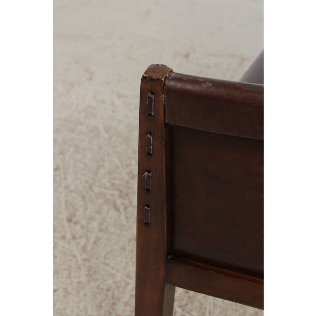 Set of 6 Stickley Leather Dining Chairs For Sale - Image 9 of 15