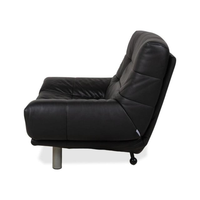 BMP 418 Lounge Chair in Black Leather from Rolf Benz For Sale - Image 12 of 14