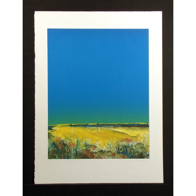 Contemporary Michael Raburn "And the New World Was Born" Signed Original Monotype Artwork For Sale - Image 3 of 6