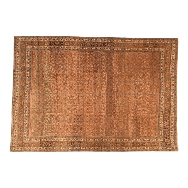 Distressed Bijar Carpet - 7'5" x 10'8" For Sale