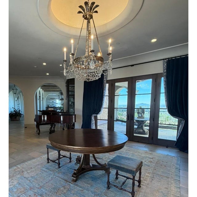 Regency Style Classic Savannah Round Dining Table by Randy Esada Designs For Sale In Los Angeles - Image 6 of 6