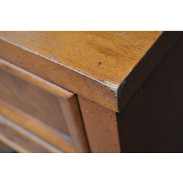 Vintage Henry Link Mandarin Collection Burlwood Triple Dresser / Chest of Drawers Credenza For Sale - Image 12 of 14