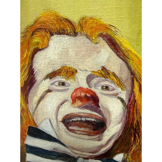 Design Plus Gallery presents a Vibrant Clown Painting by Alexander Borisoff, alias is“Sascha”. This framed artwork...
