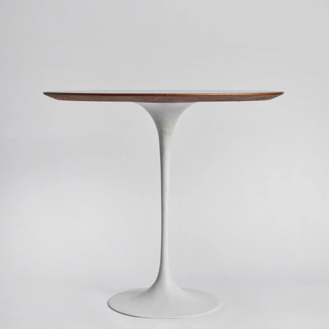 Brown Rare 1960s Saarinen Oval Walnut Table With Early Knoll Label For Sale - Image 8 of 12