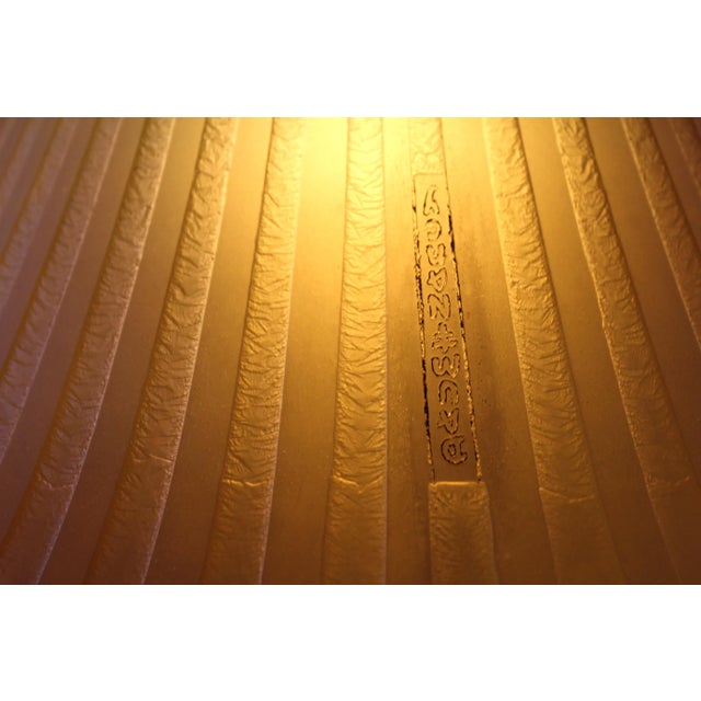 Yellow Mid-Century Modern Glass Pendant For Sale - Image 8 of 9