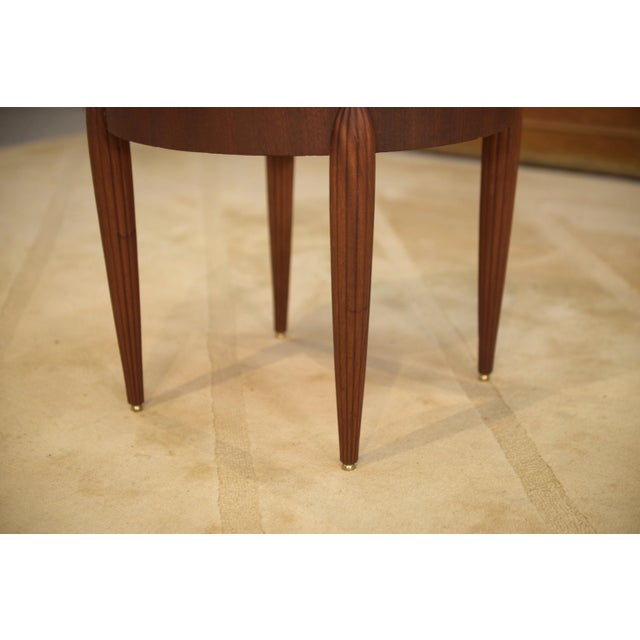 Wooden and Marquetry Side Table attributed to Maurice Dufrêne, 1930s For Sale - Image 6 of 11