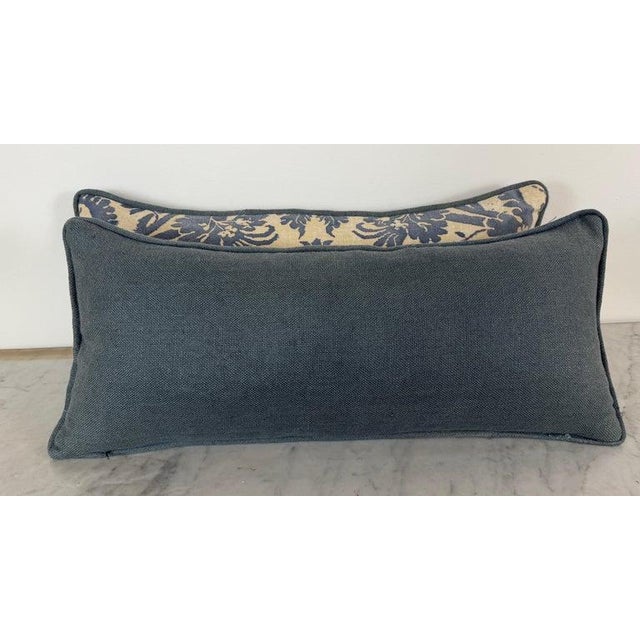 Textile Custom Fortuny Lumbar Pillows by Melissa Levinson, Linen & Cotton, Usa For Sale - Image 7 of 14