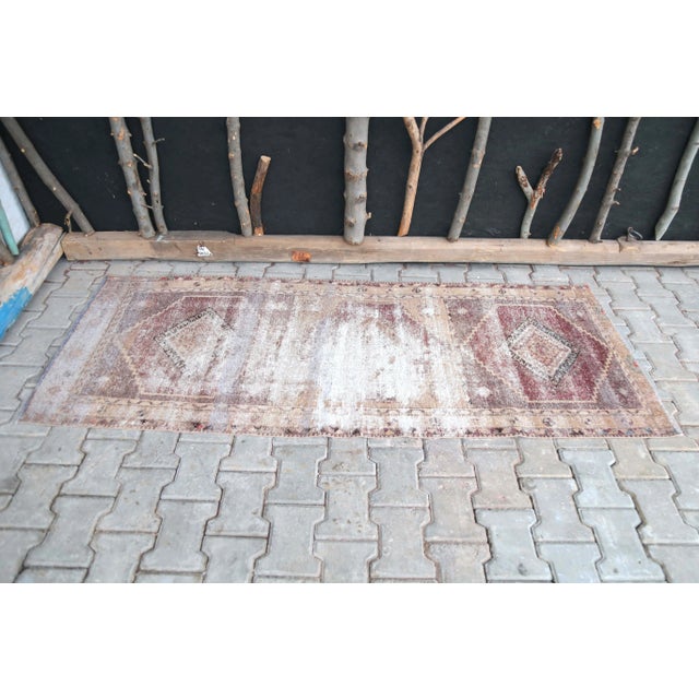 1960s 1960s Vintage Turkish Nomadic Wool Runner-2′7'×6′7″ For Sale - Image 5 of 11