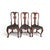 Burgundy 18th Century Rococo Set of 6 Painted Dining Chairs From Lucca For Sale - Image 8 of 10
