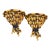 Hollywood Regency Style Composition Faux Bamboo Wall Brackets - Pair For Sale