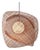 Freeform by Oggetti Handwoven Pendant Light, Chocolate, Large For Sale