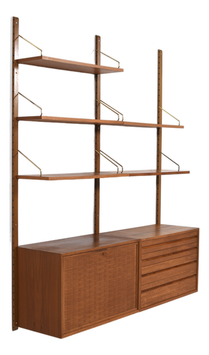 Mid-Century Scandinavian Teak Royal System by Poul Cadovius for Cado, Denmark, 1960s