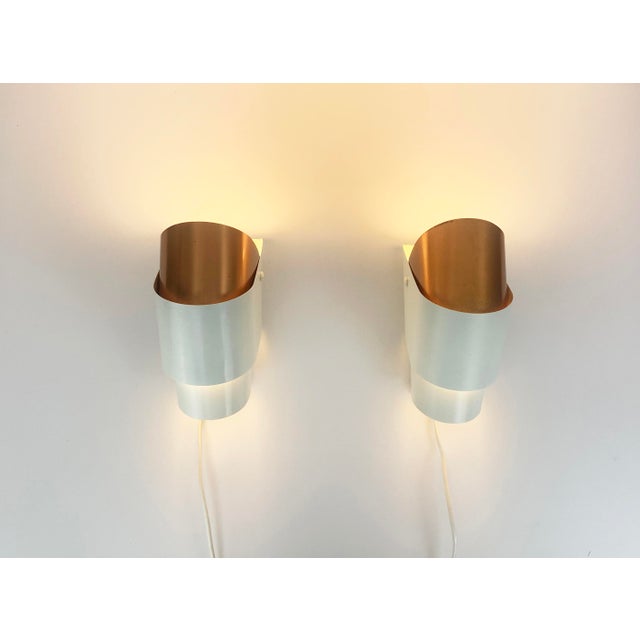 Mid-Century Modern V-317 Sconces by Hans-Agne Jakobsson for Ab Markaryd, 1960s, Set of 2 For Sale - Image 3 of 16